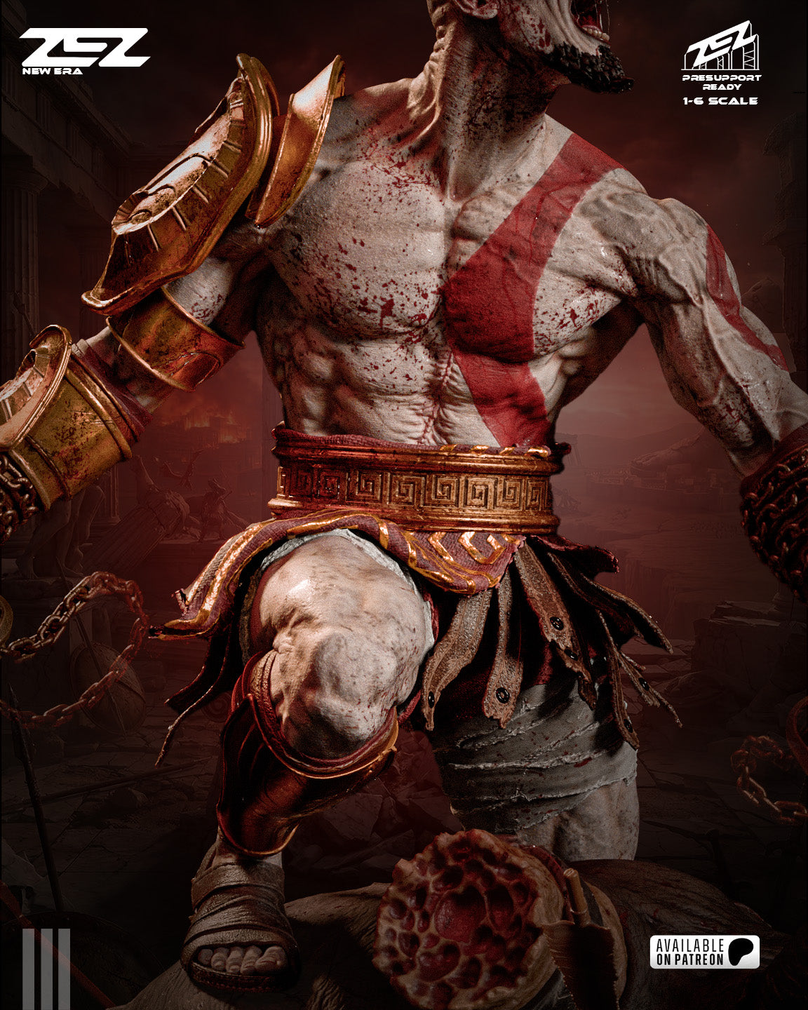Kratos (ZEZ) - 3D Printed Fan Art Model Kit