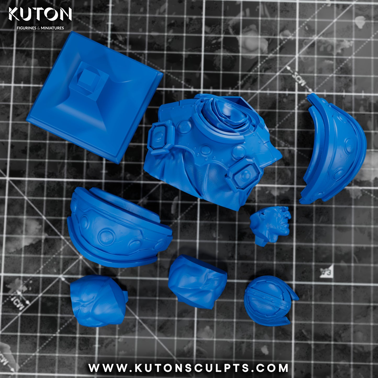 Ram Man - 3D Printed Statue / Bust 10 Scale Model Kit