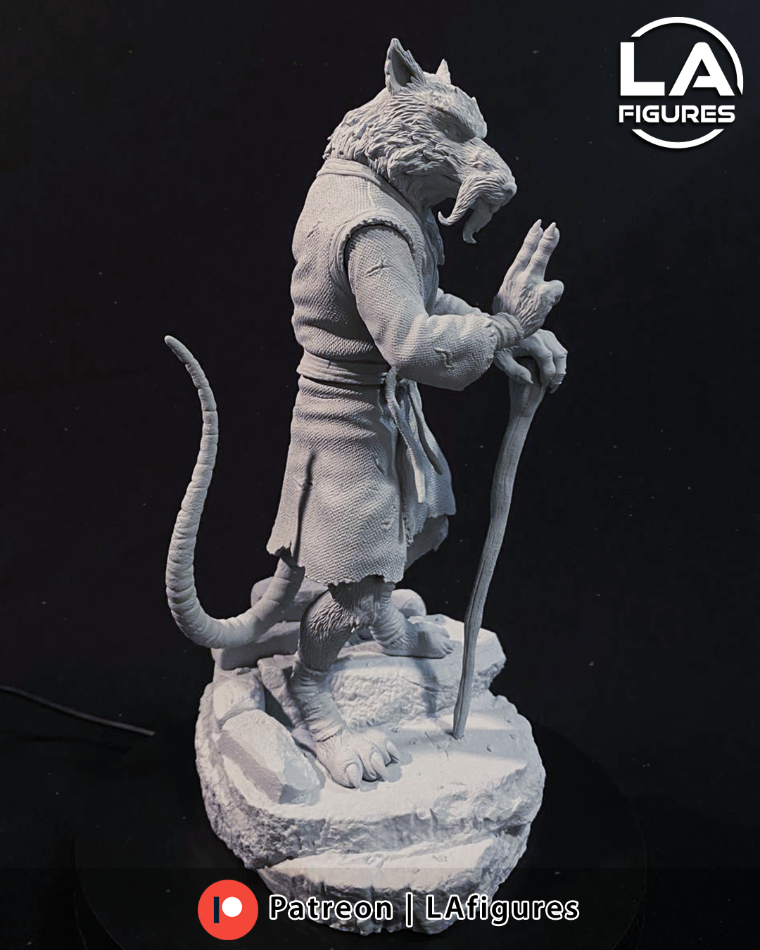 Splinter (TMNT) Statue - Fan Art 10 or 6 Scale - 3D Print Kit