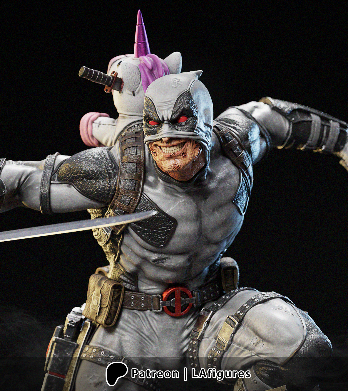 Deadpool (3D Printed) Fan Art - Various Scales - LA Figures