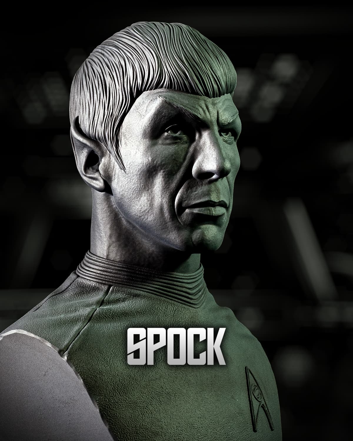 Spock (Star Trek) Bust - 133mm to 266mm 3D Print (Fan Art)