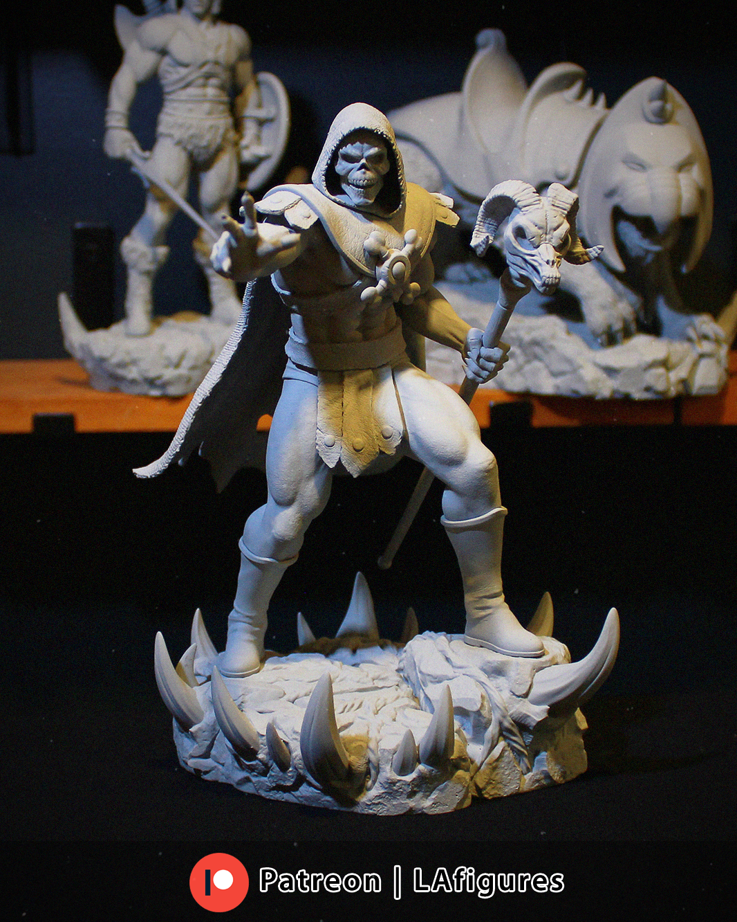 Skeletor (He-Man) Statue - Fan Art 12/10/8/6 scale - 3D Print