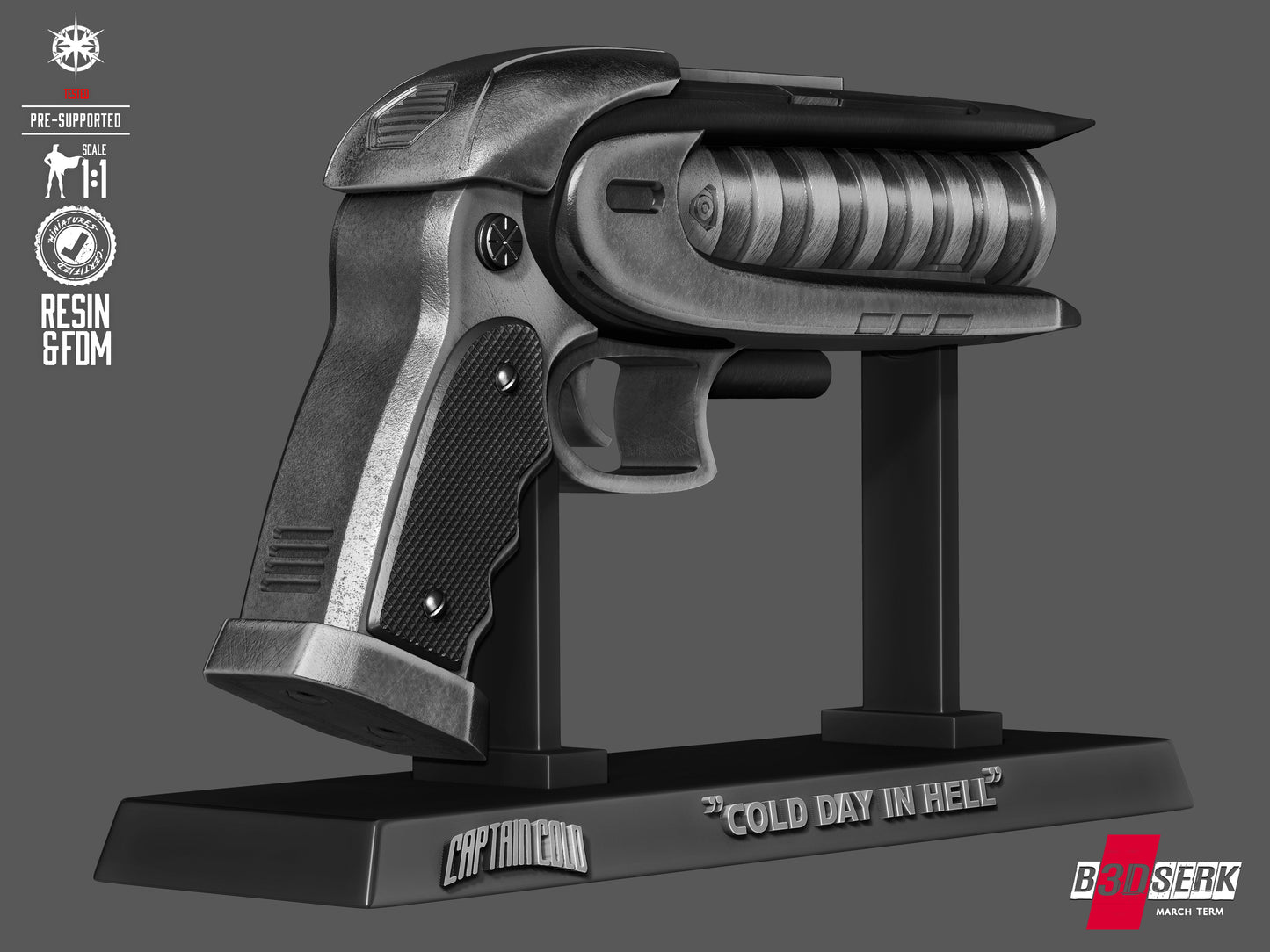Captain Cold Blaster - 3D Printed Model Kit - 1:1 Scale