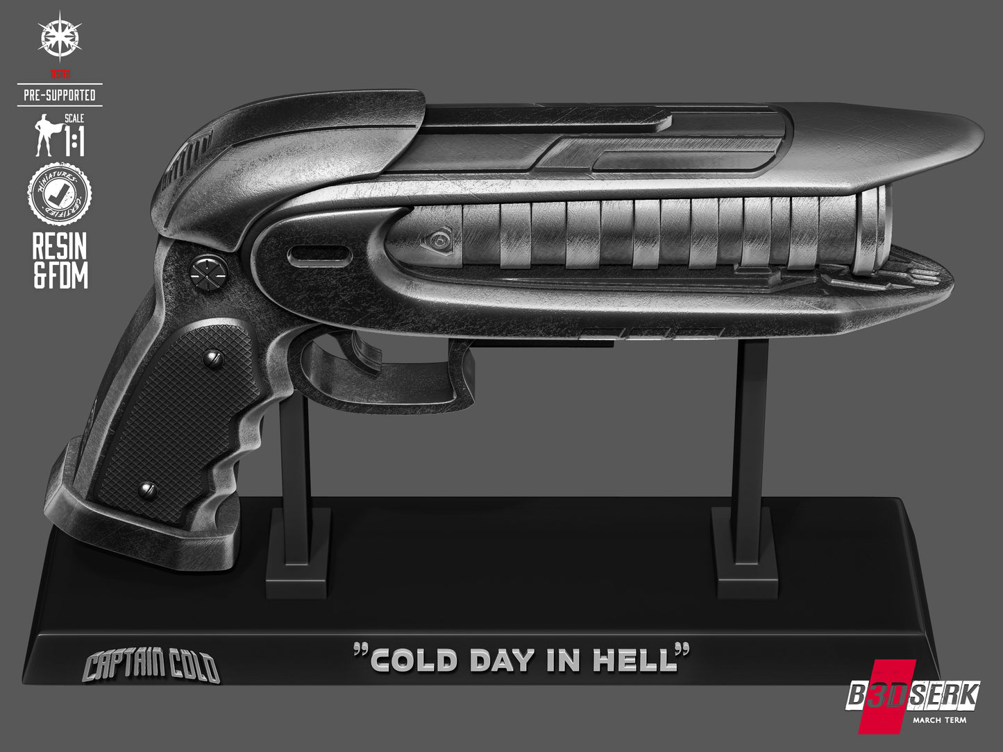 Captain Cold Blaster - 3D Printed Model Kit - 1:1 Scale