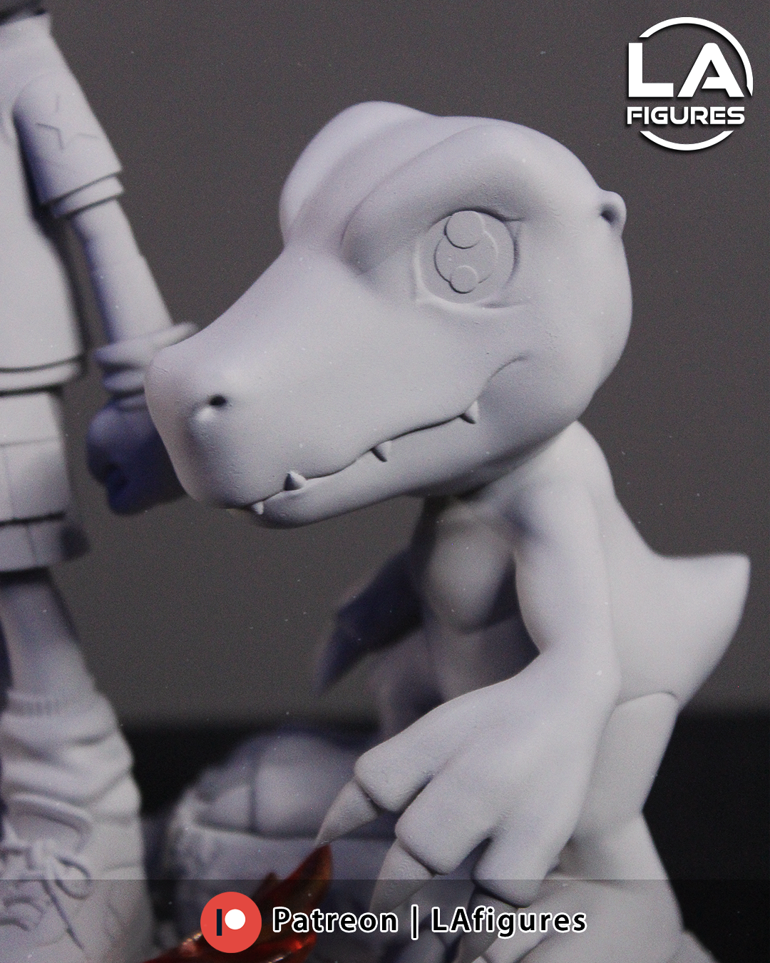 Tai and Agumon(Digimon) Statue - 190mm - 3D Print Fan Art