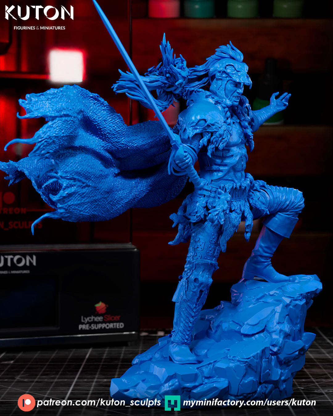 Kurgan (Highlander) - 3D Printed Model Kit - 1:10 Scale
