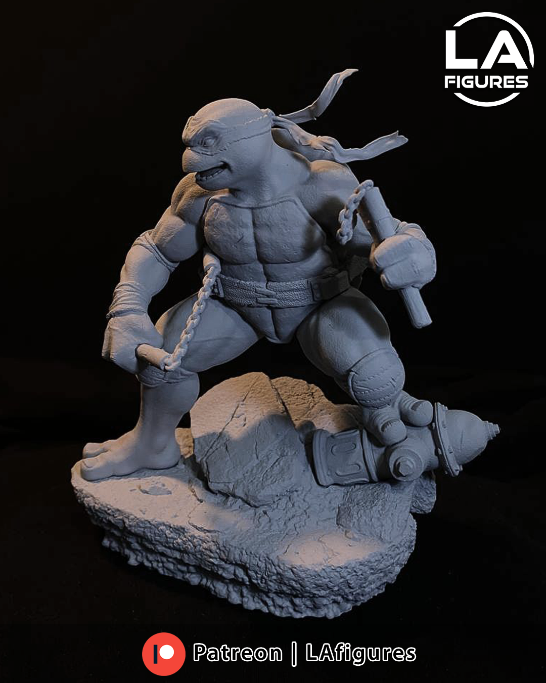 Michelangelo (TMNT) Statue - Fan Art 10 Scale (167mm) 3D Print Kit