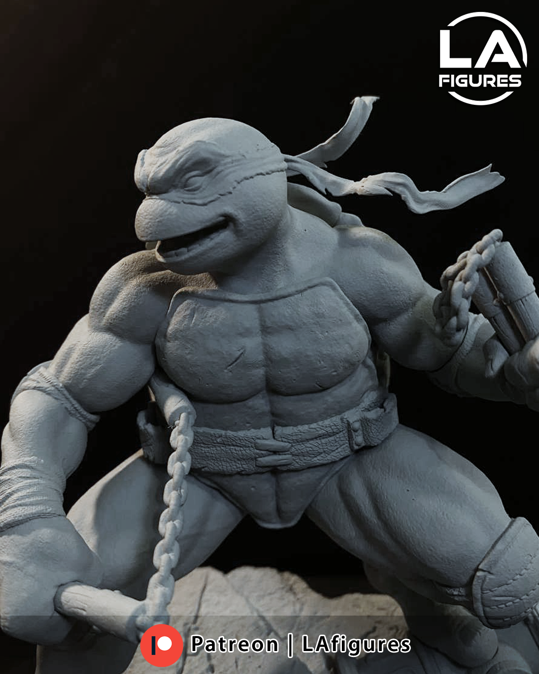 Michelangelo (TMNT) Statue - Fan Art 10 Scale (167mm) 3D Print Kit