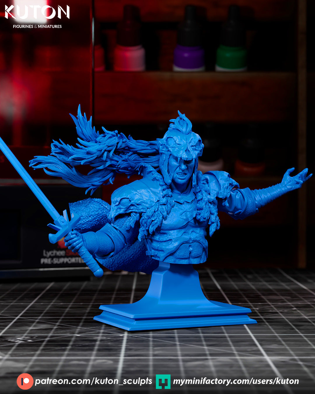 Kurgan (Highlander) - 3D Printed Model Kit - 1:10 Scale