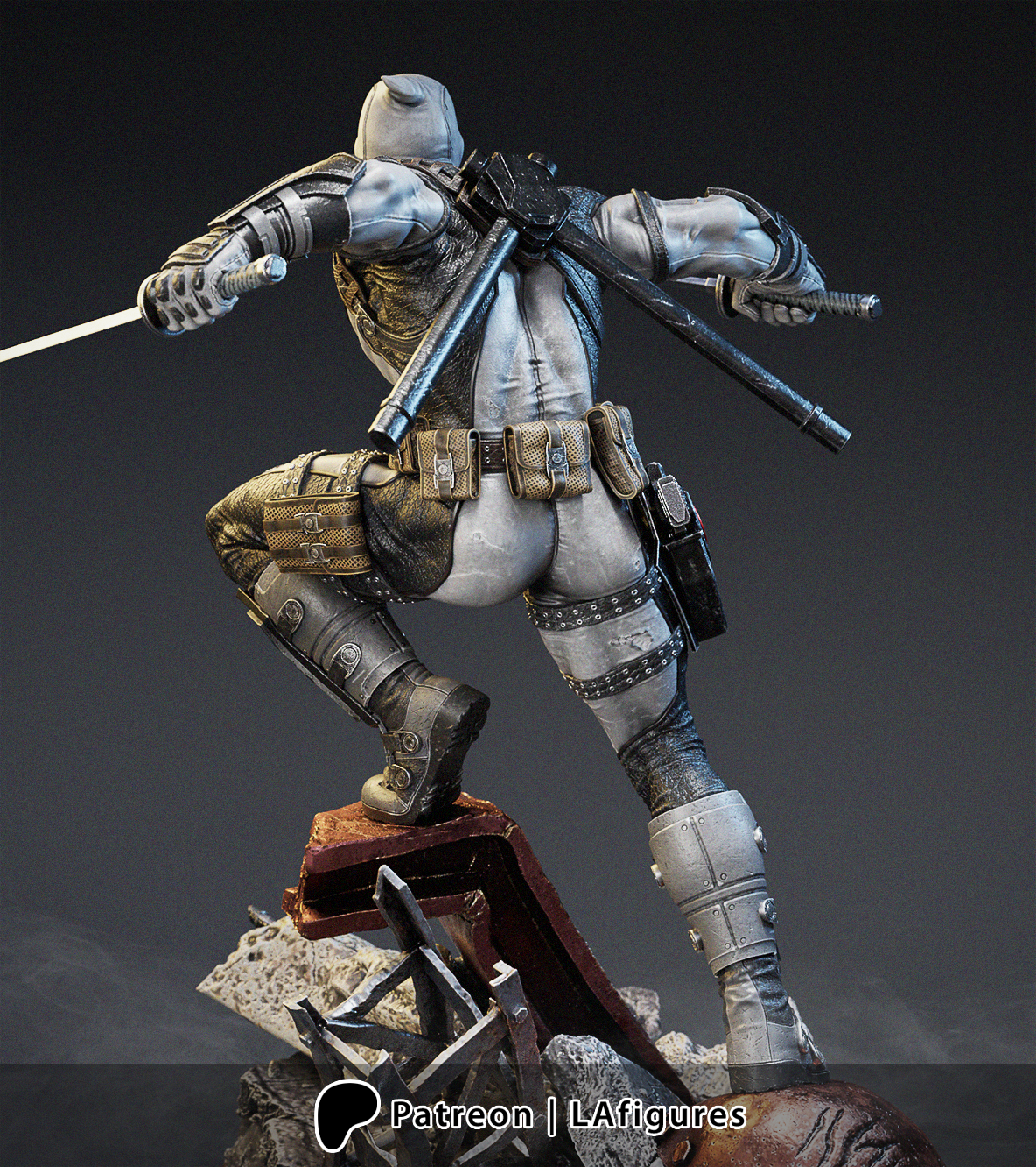 Deadpool (3D Printed) Fan Art - Various Scales - LA Figures