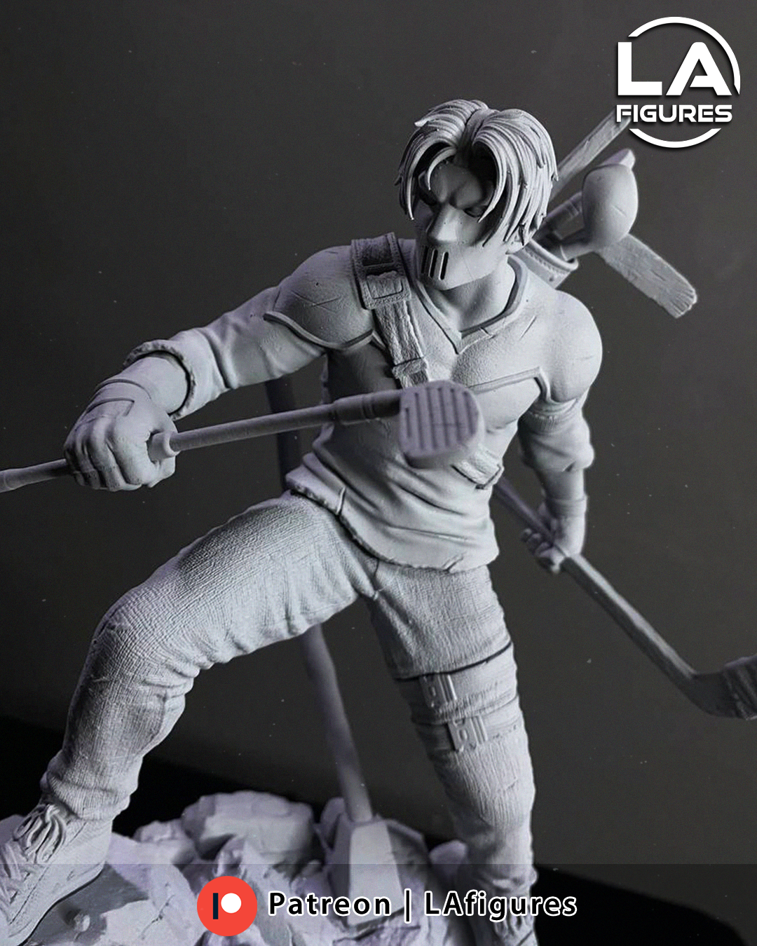 Casey Jones (TMNT) Statue - Fan Art 10 Scale (205mm) 3D Print Kit