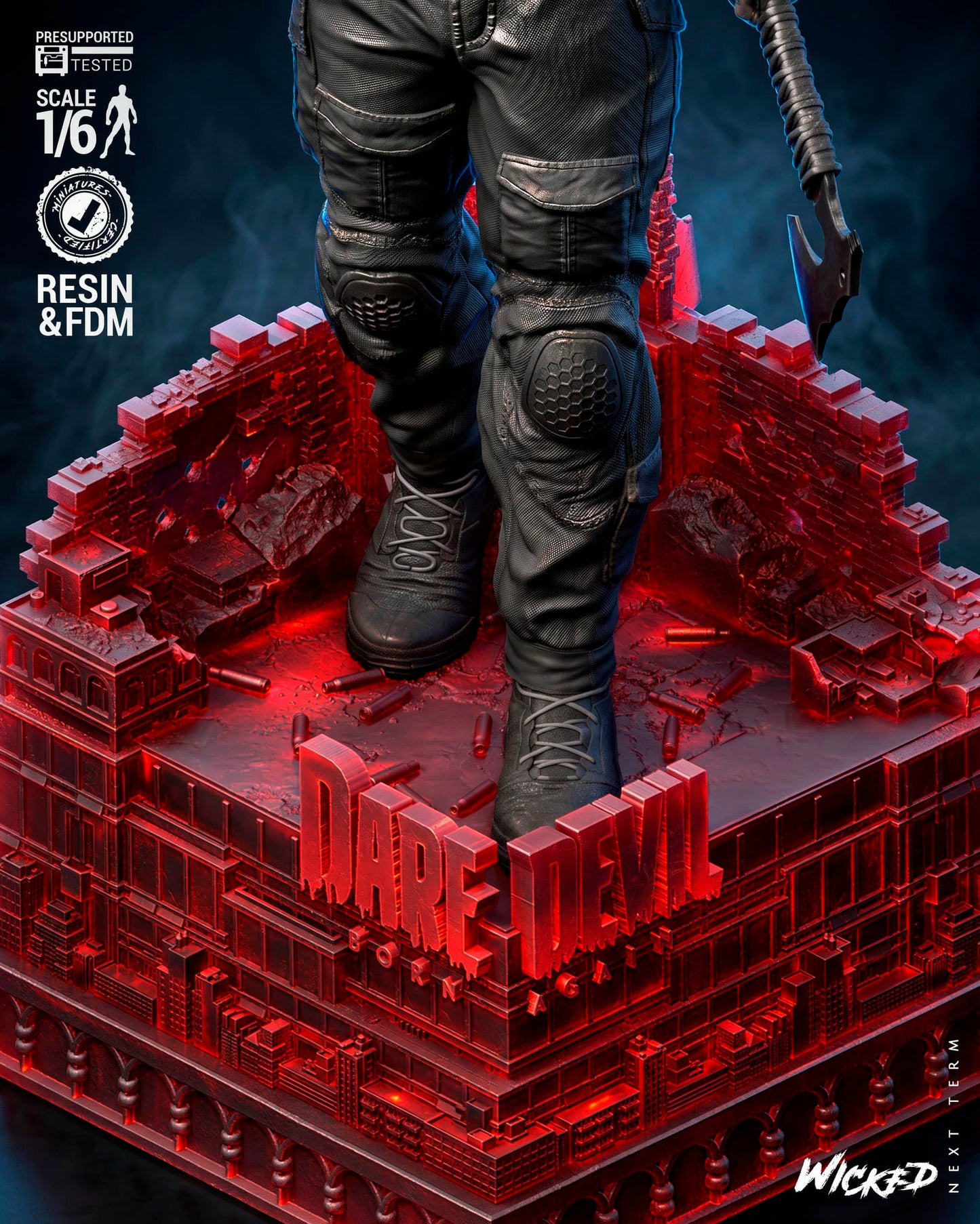 The Punisher Sculpt -3d Printed Model Kit - Fan Art