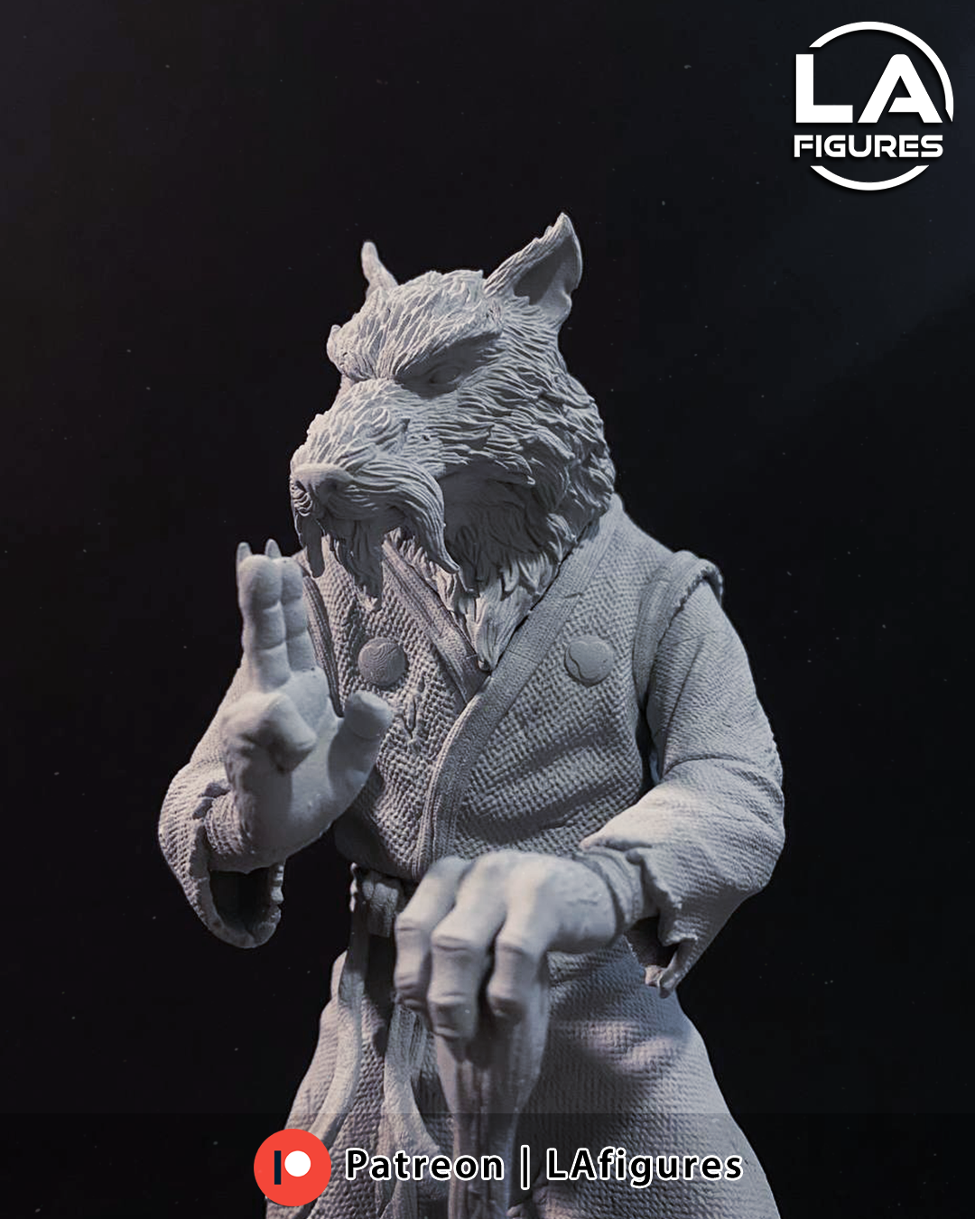 Splinter (TMNT) Statue - Fan Art 10 or 6 Scale - 3D Print Kit