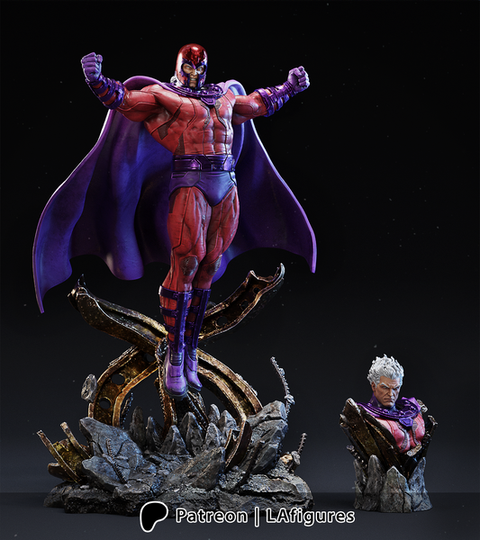 Magneto (X-Men) Statue - Fan Art - Various scales - 3D Print Kit