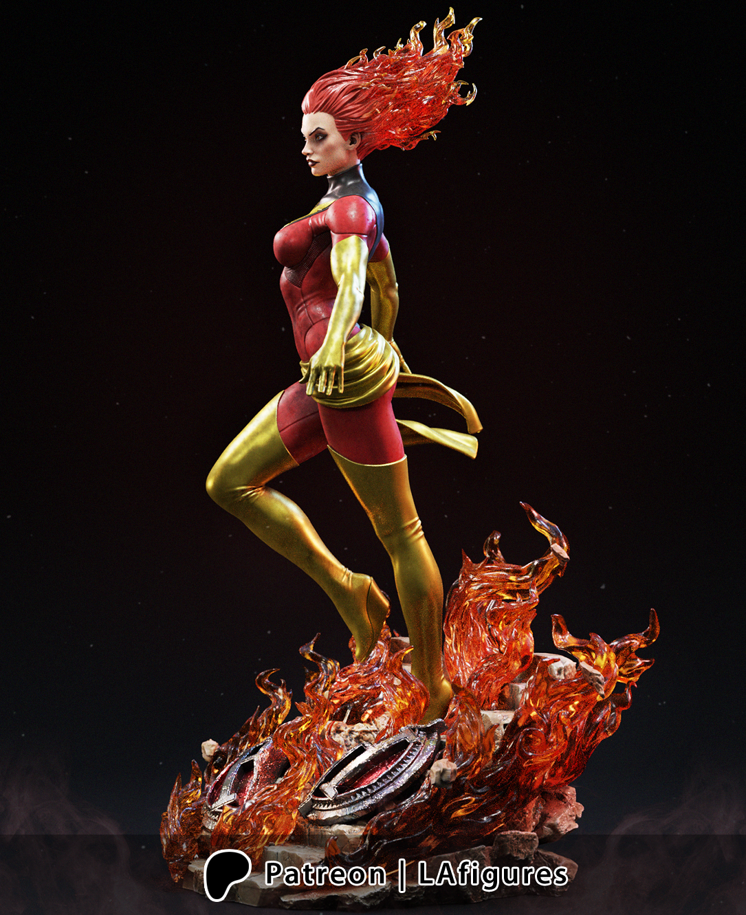Phoenix (X-Men) Statue - Fan Art - Various scales - 3D Print Kit