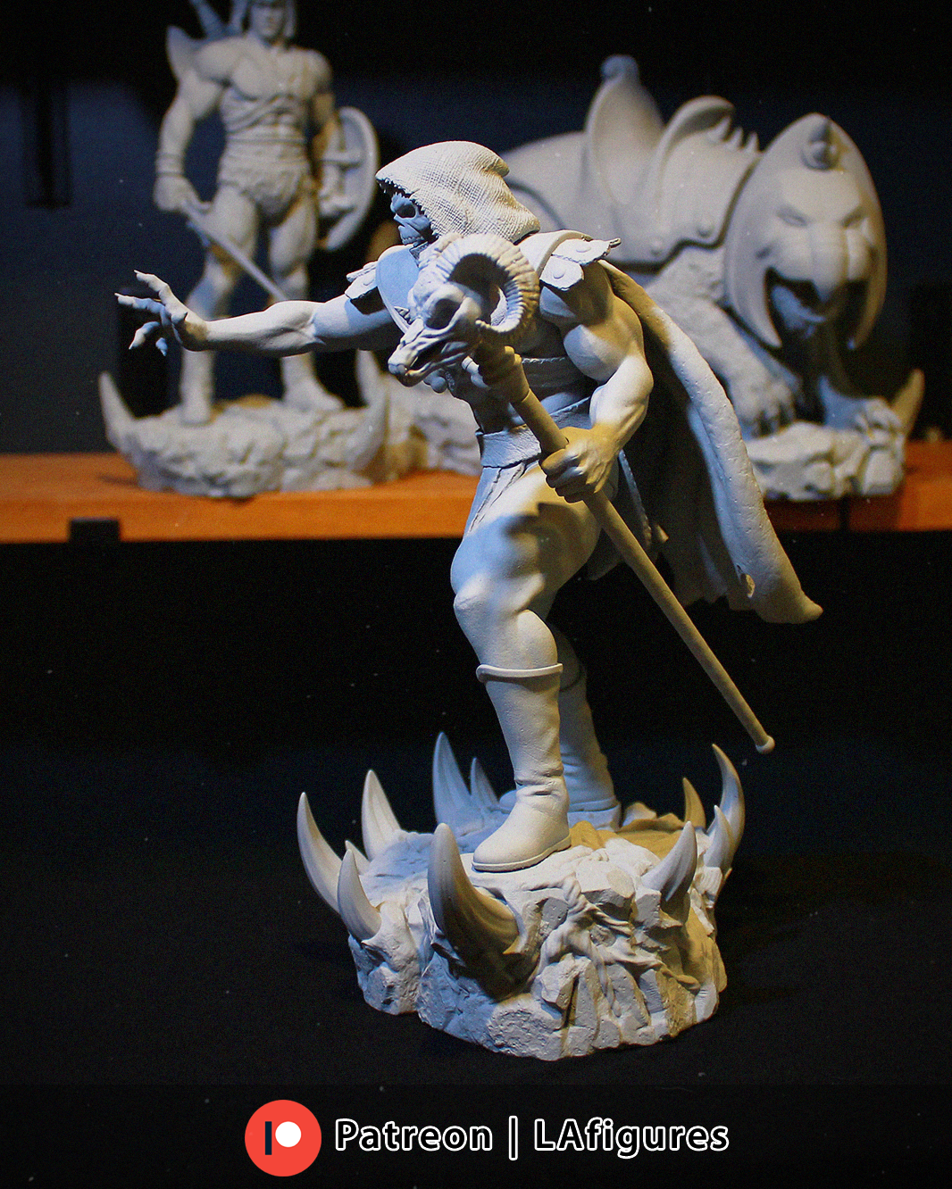 Skeletor (He-Man) Statue - Fan Art 12/10/8/6 scale - 3D Print