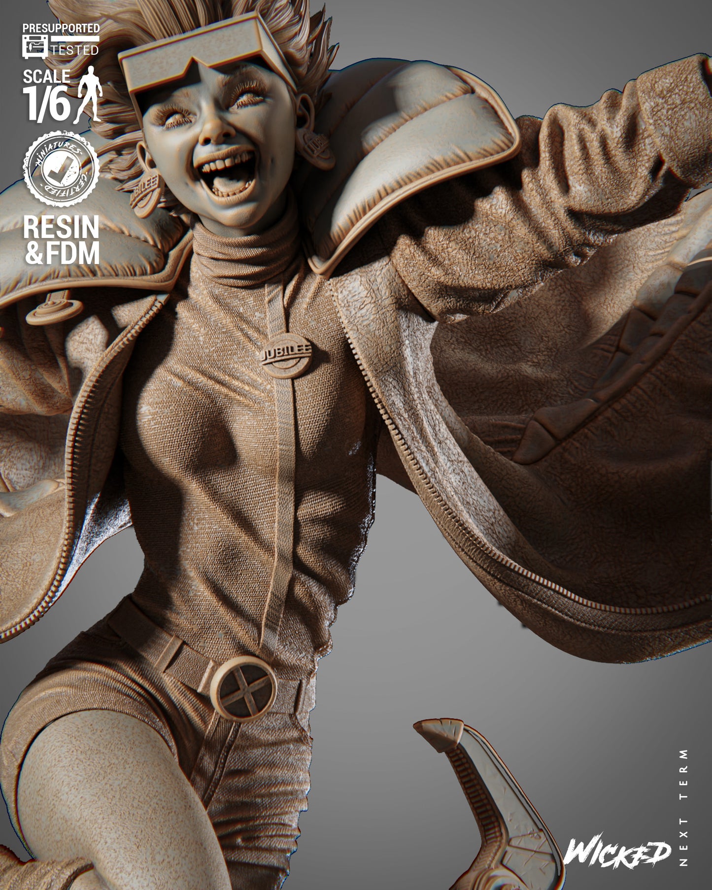 Jubilee (Statue) 3D Printed Sculpt - Scales 6 & 12 - Fan Art