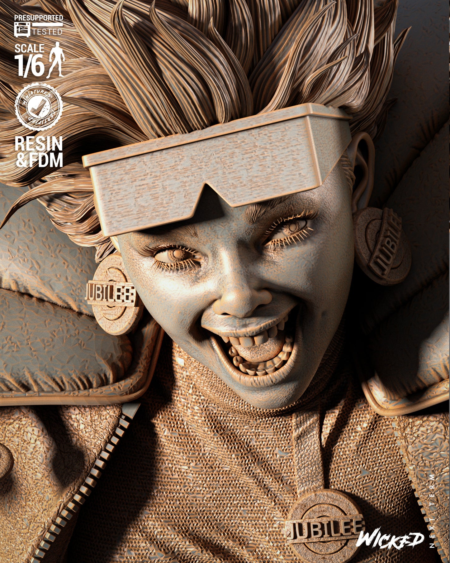 Jubilee (Statue) 3D Printed Sculpt - Scales 6 & 12 - Fan Art