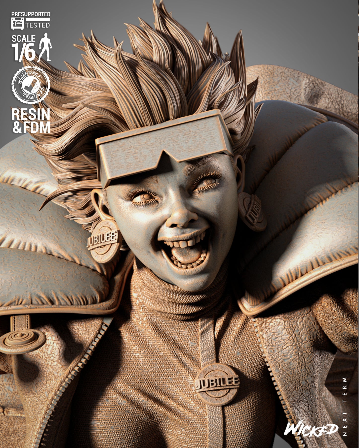 Jubilee (Statue) 3D Printed Sculpt - Scales 6 & 12 - Fan Art
