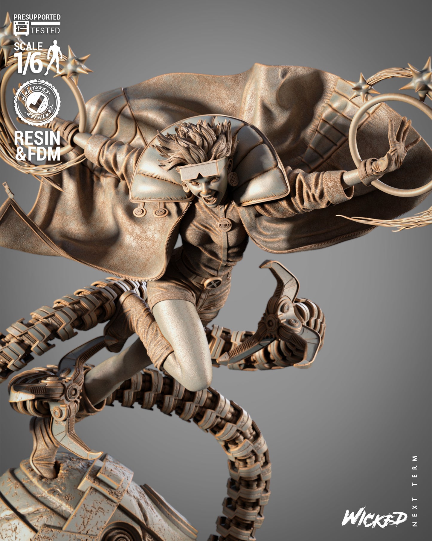 Jubilee (Statue) 3D Printed Sculpt - Scales 6 & 12 - Fan Art
