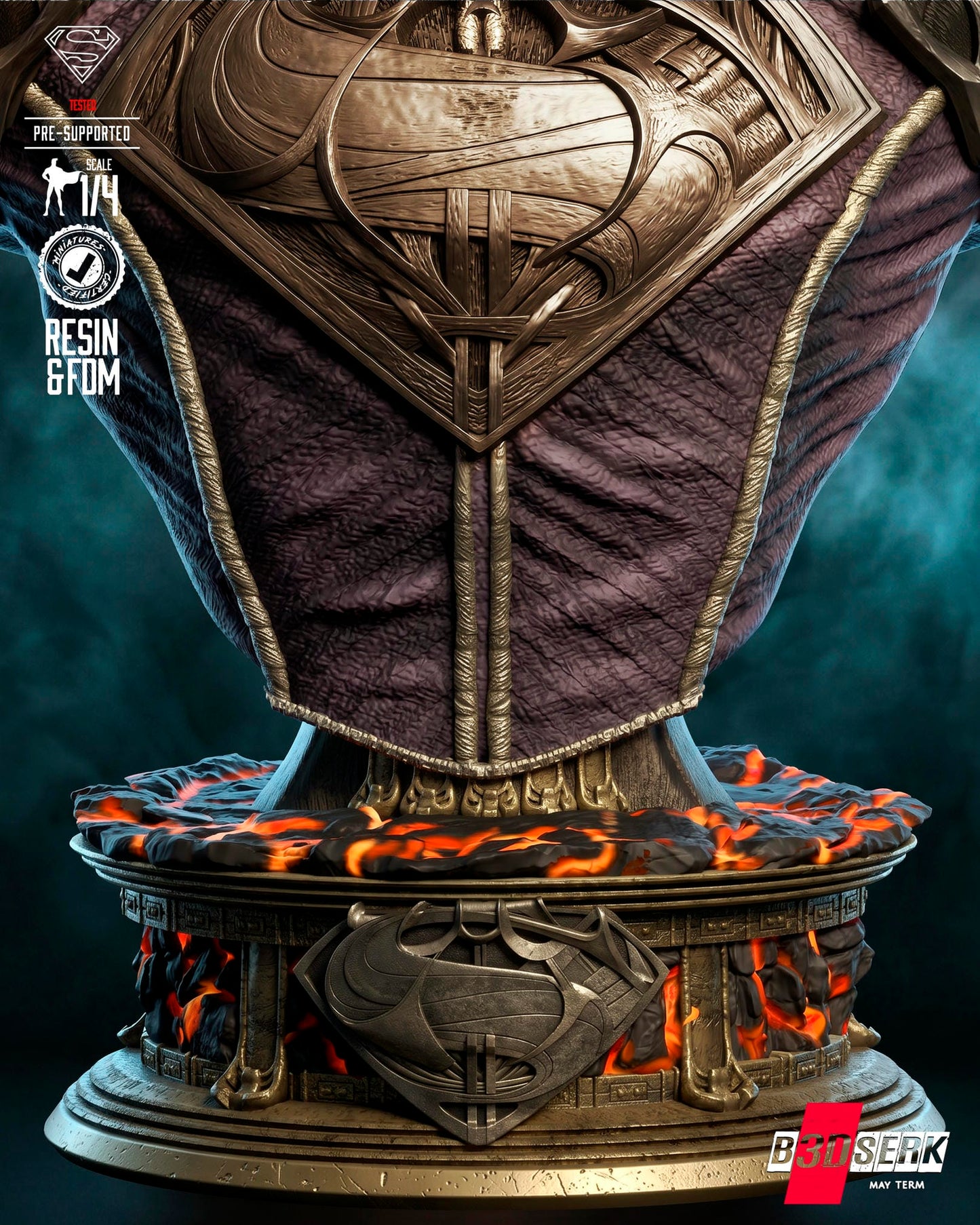 Jor-El (Bust) 3D Model Kit - 4 or 8 scale (Fan Art)