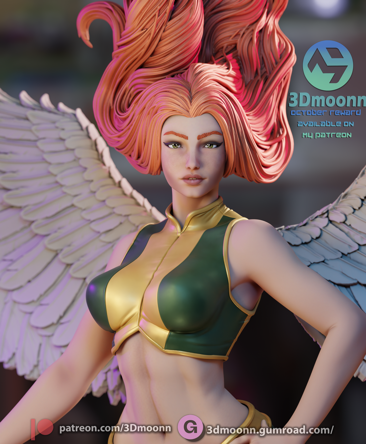 Hawkgirl (Shiera Sanders) - 3d Printed 1:6 model kit (Fan Art)