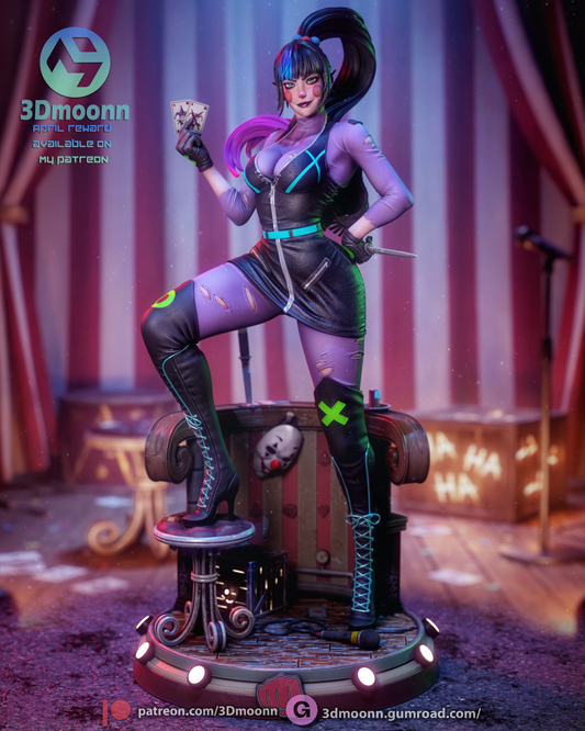 Punchline (DC) - 3d Printed model kit (Fan Art)