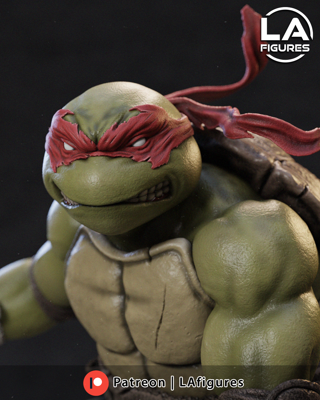 Raphael (TMNT) Statue - Fan Art 10 Scale (164mm) 3D Print Kit
