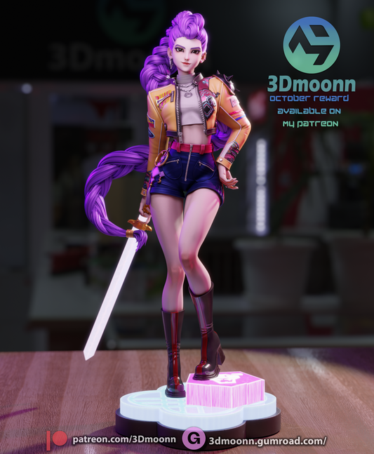 Rumi (K-Pop Demon Hunters) - 3d Printed 1:6 model kit (Fan Art)