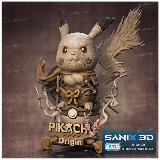 Pikachu (Pokemon) 2.5 scale (320mm) - 3D Printed Fan Art