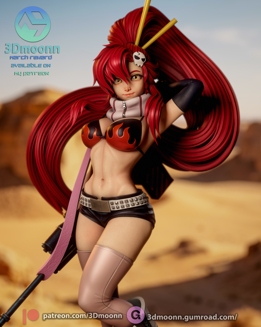 Yoko Littner (Gurren Lagann) - 3d Printed model kit (Fan Art)