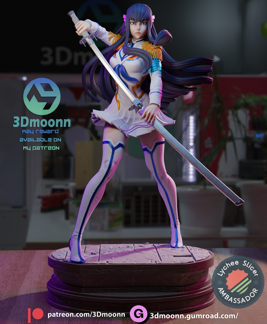 Satsuki Kiryuin (Kill la Kill) - 3d Printed 1:6 model kit (Fan Art)