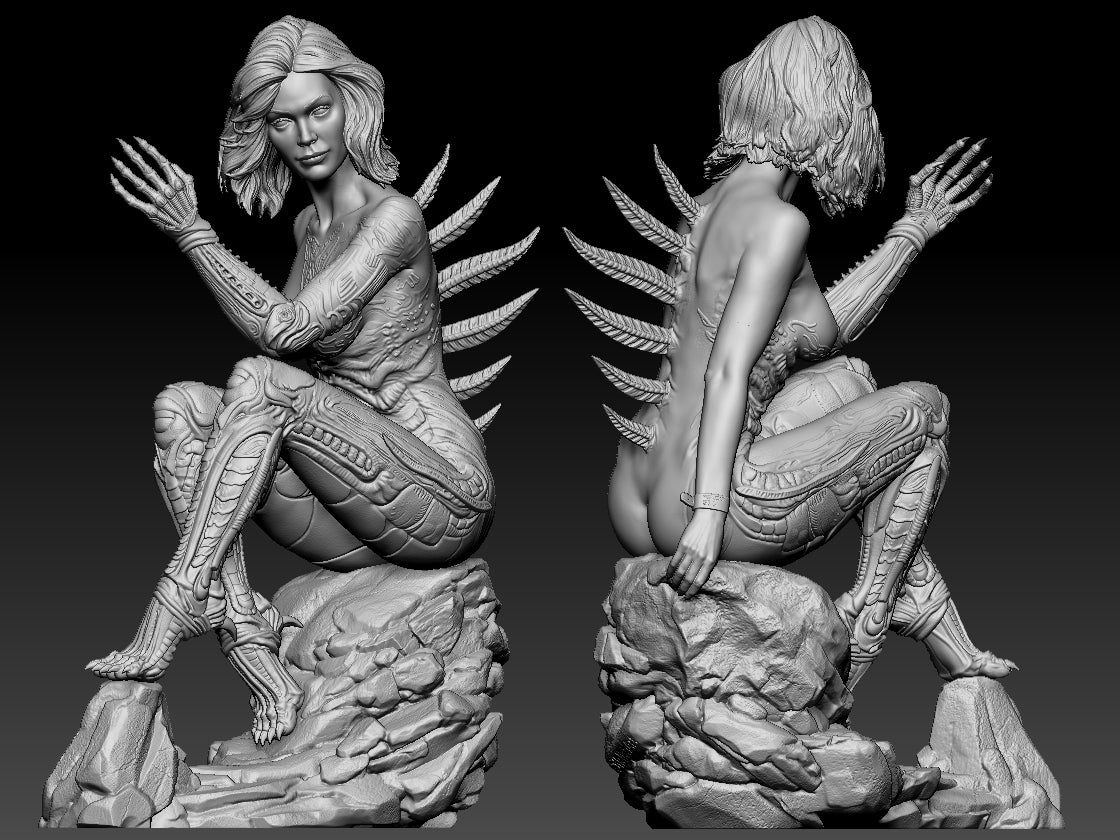 Sil - Species - 3D Printed Statue Model Kit