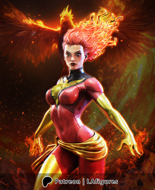 Phoenix (X-Men) Statue - Fan Art - Various scales - 3D Print Kit