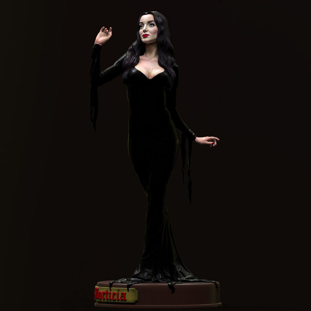 Morticia Addams - 3D Printed Statue Model Kit