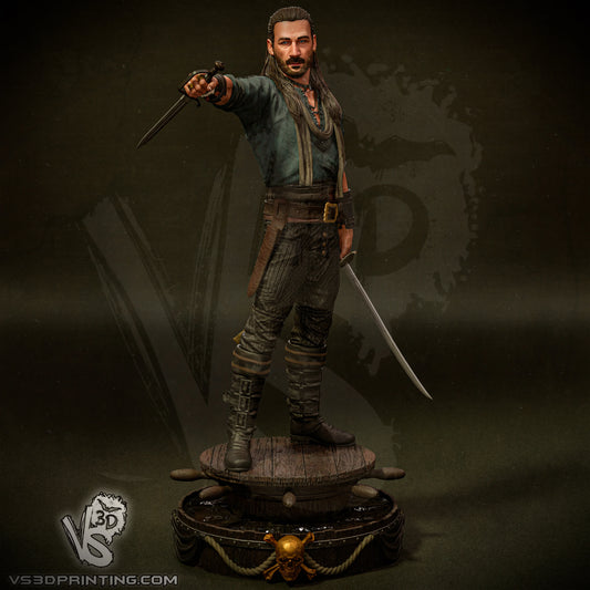 Charles Vane (Black Sails) - Sculpt - 3d Printed Model Kit