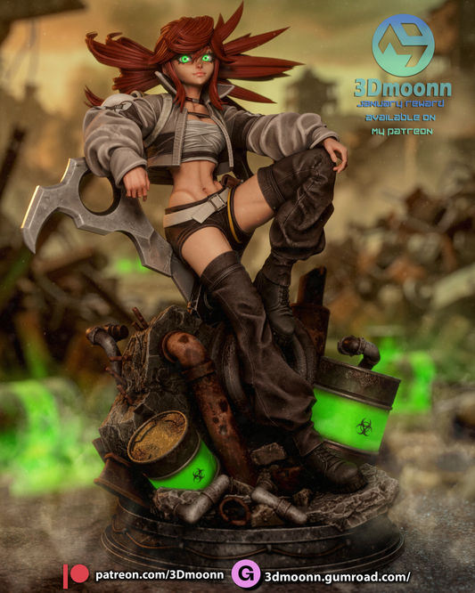 Riyo Reaper (Gachiakuta) - 3d Printed 1:6 model kit (Fan Art)