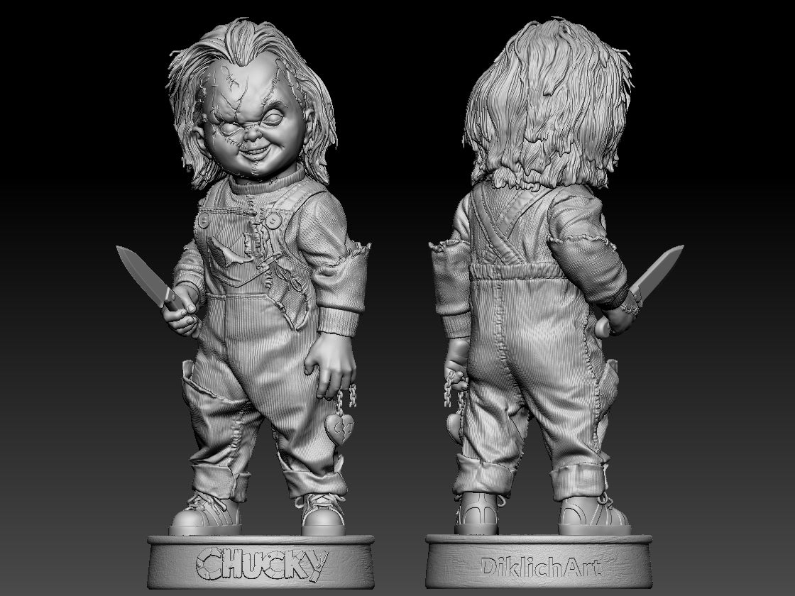 Chucky 3D Printed Model Statue / Bust