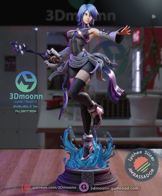 Aqua  (Kingdom Hearts) - 3d Printed 1:6 model kit (Fan Art)