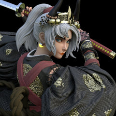 Japanese Warrior 3D Print - Unpainted and Unassembled