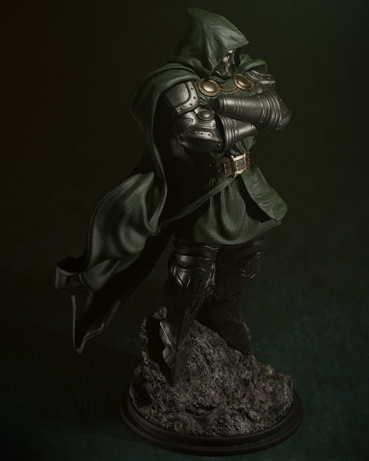 Dr Doom Statue - 3D Print - 6 & 12 Scale - Unpainted and Unassembled