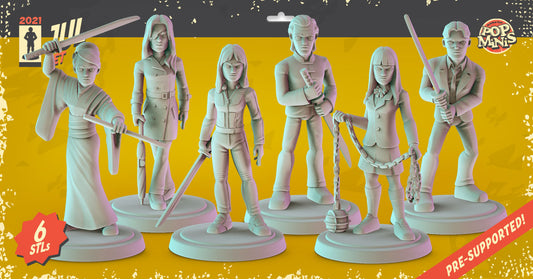 3D Printed Minis - Kill Bill - Miniature Figures