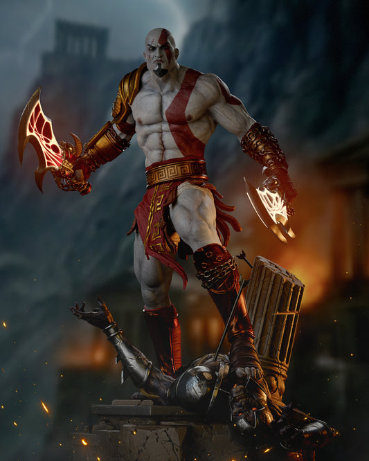 Kratos God of War - 3D printed Statue Model kit 6 Scale