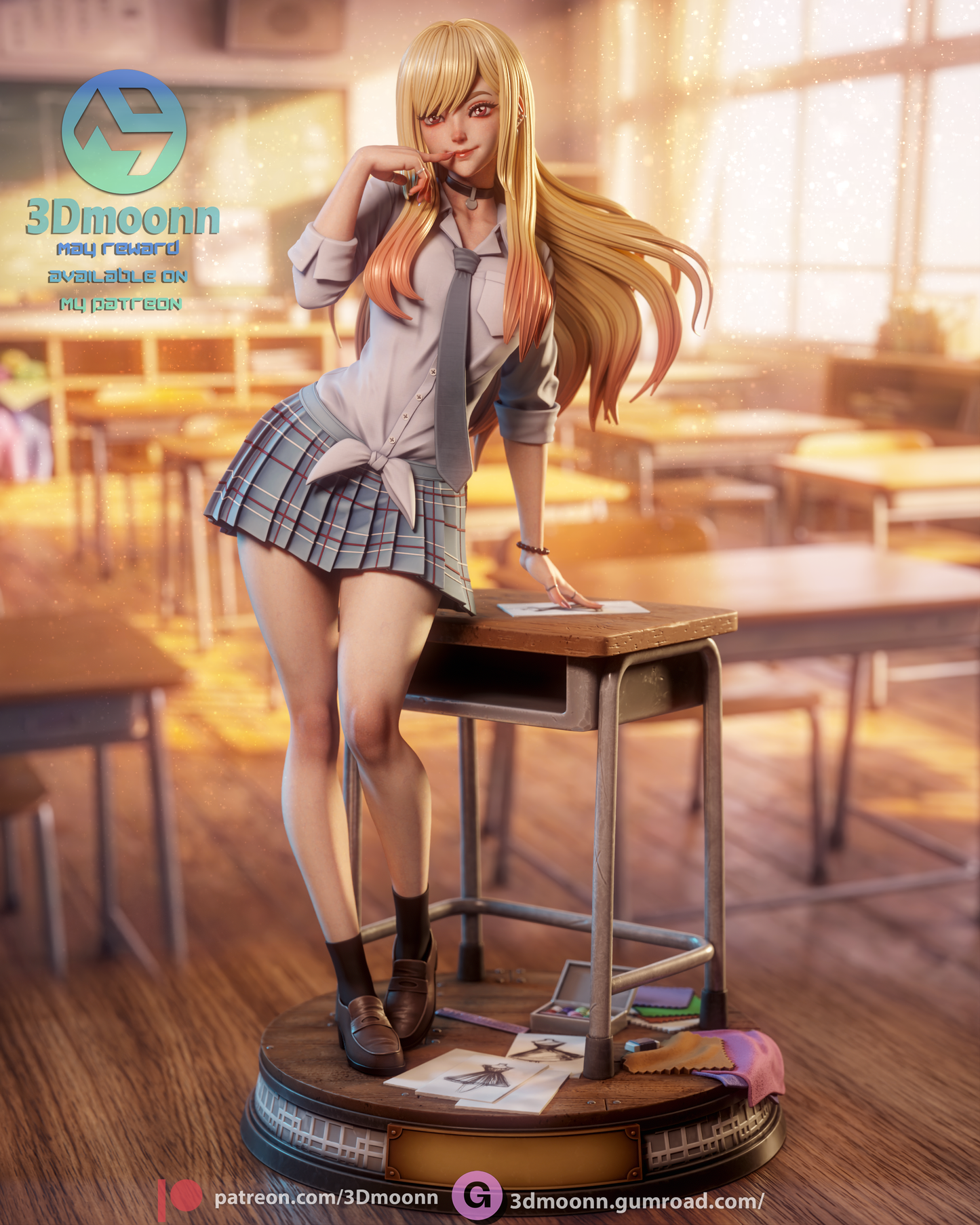 Marin Kitagawa (My Dress-Up Darling) - 3d Printed model kit (Fan Art)