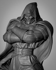Dr Doom Statue - 3D Print - 6 & 12 Scale - Unpainted and Unassembled