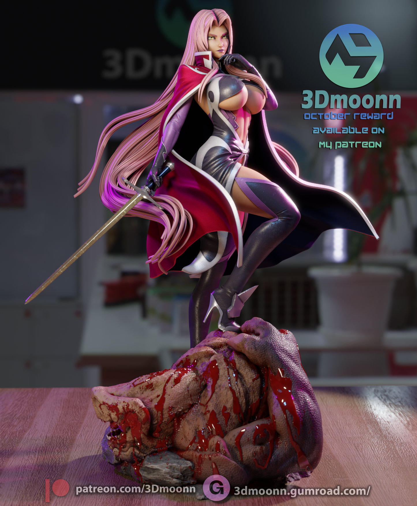 Ingrid (Taimanin) - 3d Printed 1:6 model kit