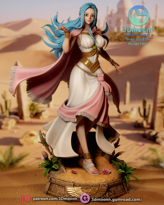 Nefertari Vivi (One Piece) - 3d Printed model kit (Fan Art)