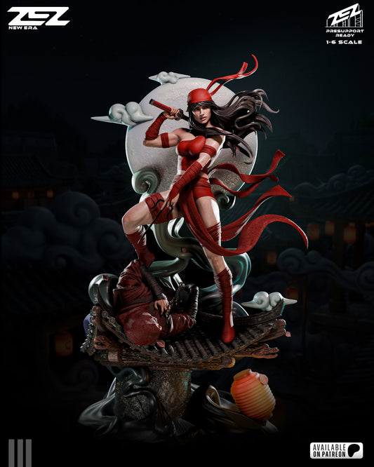 Elektra (ZEZ) - 3D Printed Fan Art Model Kit