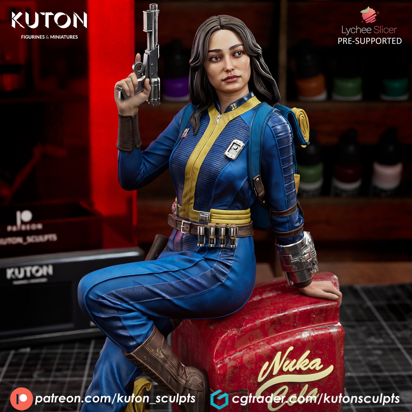 Fallout - Lucy MacLean  - 3D Printed Fan Art (Kuton)
