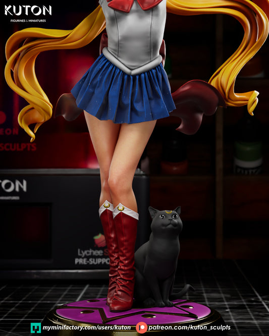Sailor Moon (Usagi Tsukino) - 3D Printed Model Kit - Fan Art